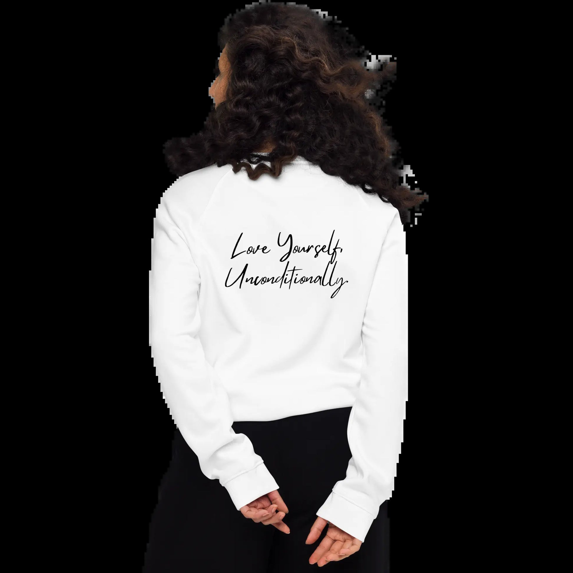 Organic Sweatshirt SELF LOVE Unisex Organic Raglan Sweatshirt